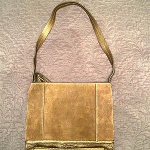 Brown Leather and Suede The Sak Handbag